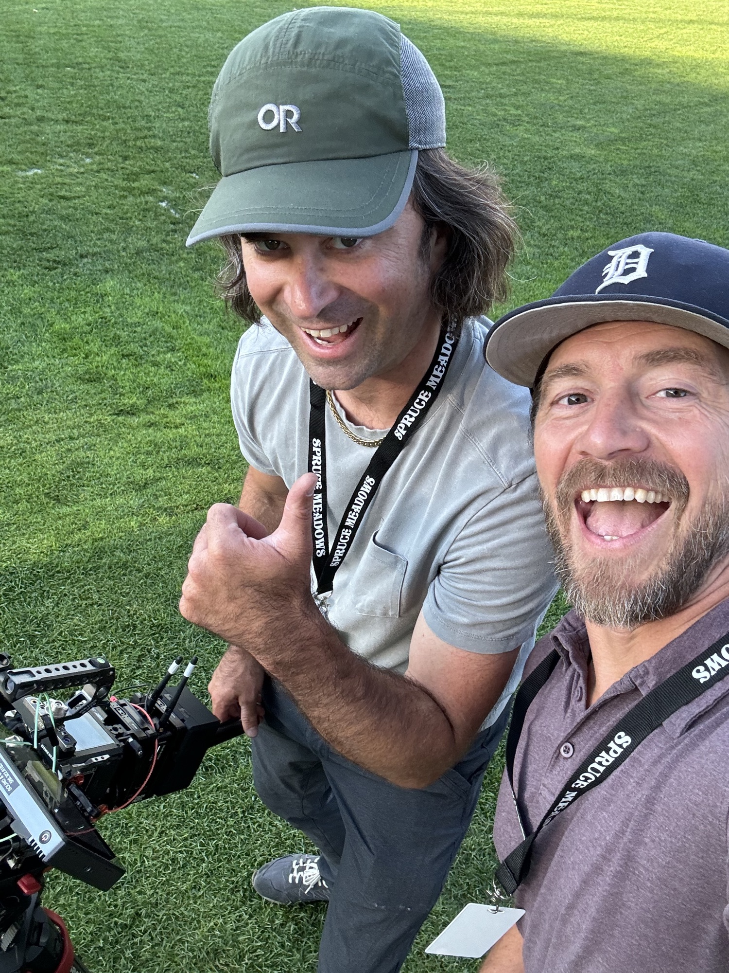 Ryan on set at Spruce Meadows
